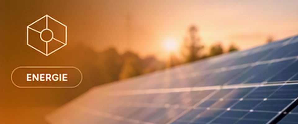 Photovoltaikmodule bei Sonnenuntergang
